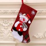 👉 Kousen stof kinderen Grote Kerst Kerstman Elanden sokken mooie bag voor haard boom decoratie 8720311786593