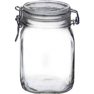 👉 Weckpot glas transparant Glazen 1 Liter - Bewaarpot Klempot Voor Conserven Keuken Artikelen Voedsel Bewaren 8718758940975