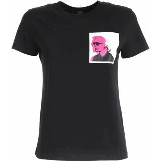 👉 Print T-shirt XL vrouwen zwart Double