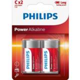 👉 Batterij alkaline 2x Philips C Batterijen 1.5 V - Lr14 / Accu 8719538119734