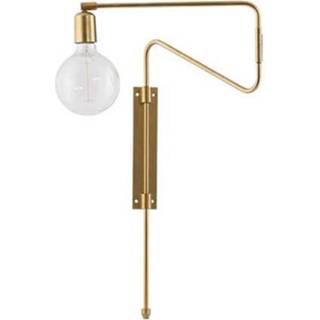 👉 Wandlamp messing IJzer goudkleurig House Doctor Swing 35 Cm 5707644449480