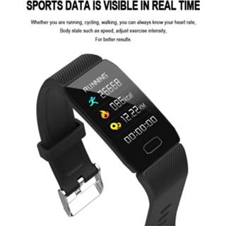 👉 1.14 Smart Band Weather Display Bloeddruk Hartslagmeter Fitness Tracker Smart Horloge Armband Waterdicht Mannen Vrouwen Kids