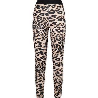 👉 Print legging s vrouwen bruin Leopard leggings