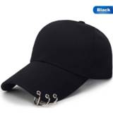 👉 Baseball cap mannen vrouwen wit zwart Unisex Casual Caps Verstelbare Snapback Hoeden Voor Hip Hop Hoed Met ringen 8720317760627
