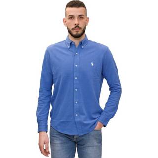 👉 Male blauw Camicia Polo