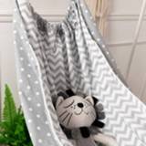 👉 Schommel grijs active kinderen schommelen Indoor Outdoor Hanging Basket Household Cartoon Hangmat (Grey Wave)