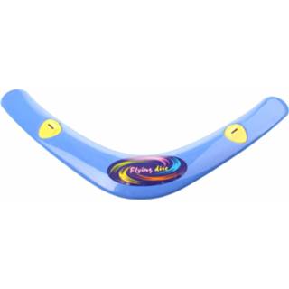 👉 Fluit blauw kunststof Jonotoys Flying Disc Boomerang Met 38 Cm 8719817253340