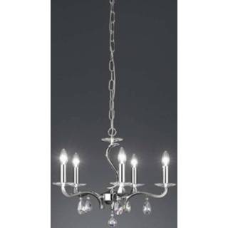 👉 Kroonluchter chroom Brumberg 850624 Gloeilamp E14 40 W 4250047755999