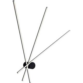 👉 ECO-Light SHANGHAI SHANGHAI-PL3C NERO LED-plafondlamp Zwart 27 W Warmwit Incl. diffuser