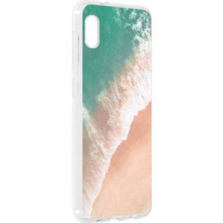👉 TPU natuur unisex zwart Design Backcover voor de Samsung Galaxy A10 - Beach 8719295257274