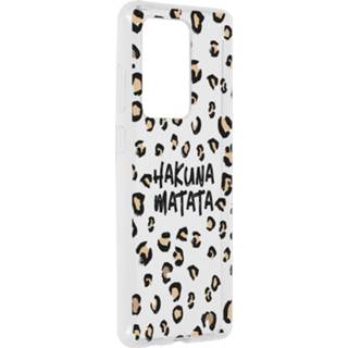 👉 TPU dieren unisex Hakuna Matata Design Backcover voor de Samsung Galaxy S20 Ultra - 8719295265170