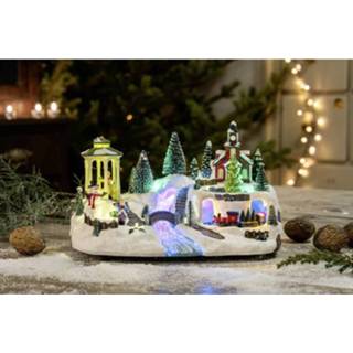 👉 Hellum 524680 Dorp, Kerk, Trein RGB LED 4001233524680