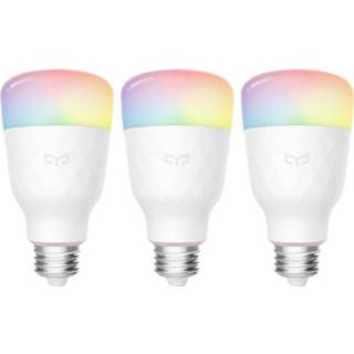 👉 Ledlamp Yeelight LED-lamp Energielabel: A+ (A++ - E) Smart 1S Color Bulb Set 3C E27 8.5 W RGB 4260653350211