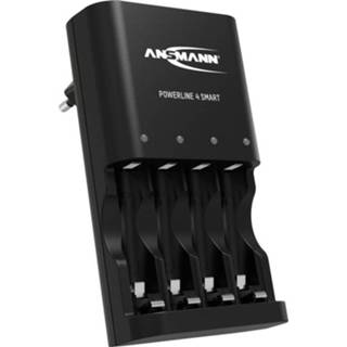 Powerline adapter Ansmann 4 Smart Batterijlader NiCd, NiMH AAA (potlood), AA (penlite) 4013674181544