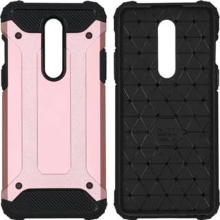 👉 Unisex roze unicolor goud TPU Rugged Xtreme Backcover voor de OnePlus 8 - Rosé 8719295406597