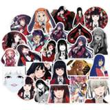👉 Skateboard meisjes Anime Kakegurui Japanese Gambling School Girls Stickers For Fans Laptop Phone Luggage Graffiti Waterproof Decal