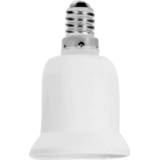 👉 Bulb adapter plastic Fireproof Converter E14 To E27 Conversion Socket High Quality Material Lamp Holder LED Light