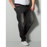 👉 Spijker broek zwart effen Jeans Speciale pasvorm Men Plus Black stone 4055706412301