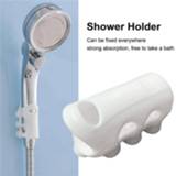 👉 Zuignap Bathroom Reusable Shower Bracket Durable Suction Cup TRP Material Wall Rack Head Holder Fixing