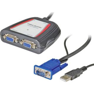 👉 Zwart Value 14.99.3523 VGA-splitter 1920 x 1440 Pixel 7611990192205