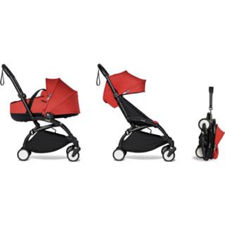 👉 Kinder wagen active baby's kinderen zwart rood Babyzen YOYO2 Compleet Kinderwagen Met Reiswieg - Black Frame Red 2500001390080