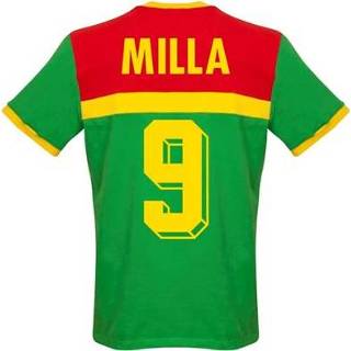 👉 Voetbalshirt katoen kameroen Retro 1989 + Milla 9