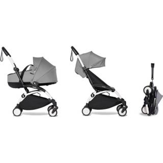 👉 Kinder wagen active baby's kinderen wit grijs Babyzen YOYO2 Compleet Kinderwagen Met Reiswieg - White Frame Grey 2500001390004