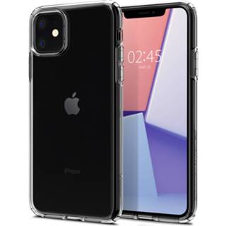 👉 TPU Back Cover carry-in zwart transparant Spigen - Liquid Crystal iPhone 11 Pro Max Hoesje 8809640259739