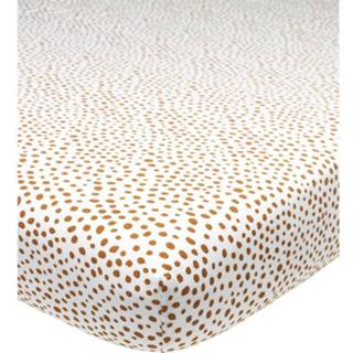 👉 Jersey hoeslaken active Meyco Wieg 40x80/90 cm. - Cheetah Camel 4054703563306