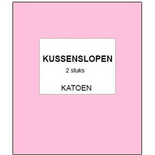Kussenslop roze katoen Kussenslopen - 2 Stuks Licht 7434043322301