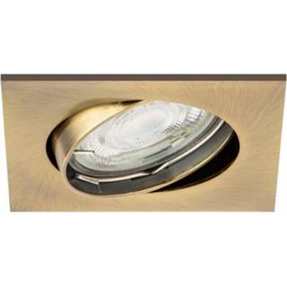 Inbouwspot zilver Home sweet Astro vierkant ↔ 8 cm - brons 8715582978327