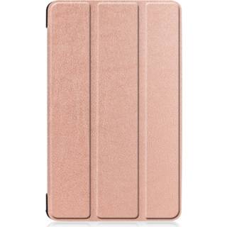 👉 Goud kunstleder Rosé unisex rose IMoshion Trifold Bookcase voor de Samsung Galaxy Tab A 8.0 (2019) - 8719295505771