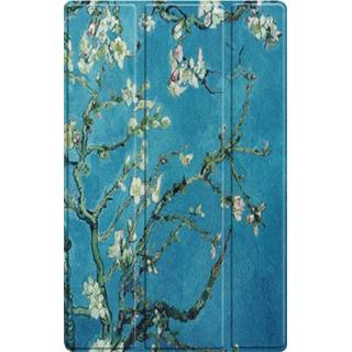 👉 Donkergroen kunstleder Green Plant unisex groen IMoshion Design Trifold Bookcase voor de Lenovo Tab M10 HD (2nd gen) - 8719295506211