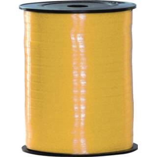 👉 Geel sier/cadeau lint 10 mm x 250 meter