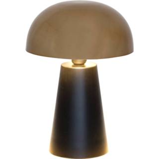 👉 Tafel lamp goud IJzer a++ zwart Tafellamp Fungo, Edel ontworpen, zwart/goud