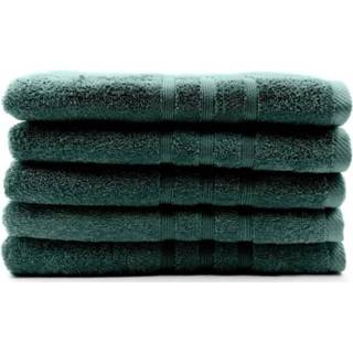 👉 Katoen groen Vandaag Set Van 5 Smaragd Badlinnen - 70 X 130 Cm 100% 3574641041328