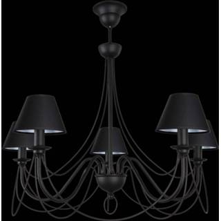 👉 Kroonluchter zwart metaal a++ Bona, 5-lamps,