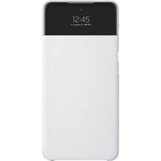 👉 Wit unisex kunststof Samsung S View Cover voor de Galaxy A52 (5G) / (4G) - 8806090885020