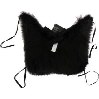 👉 Zwart vrouwen s l Fox Fur Scarf 8058696337636