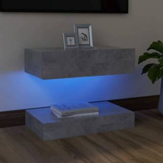 👉 Active Tv-meubel met LED-verlichting 60x35 cm betongrijs 8720286216835