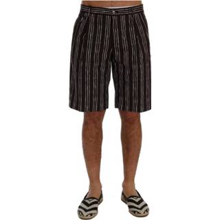 👉 Casual short male rood Striped Hemp Shorts