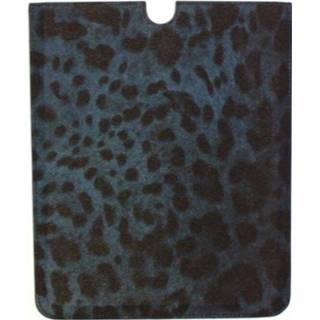 👉 Leather onesize unisex blauw Leopard iPAD Cover Bag 9355692027066