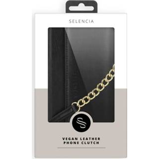 👉 Selencia Eny Uitneembare Vegan Lederen Clutch voor Samsung Galaxy A52 (5G) / A52 (4G) - Zwart