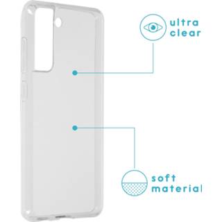 👉 Transparant siliconen unisex IMoshion Softcase Backcover voor de Samsung Galaxy S21 FE - 8719295511109