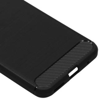 👉 Unisex zwart unicolor TPU Brushed Backcover voor de Nokia 6.2 / 7.2 - 8719295375459