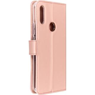 👉 Portemonnee goud kunstleer unicolor unisex Rosé Wallet Softcase Booktype voor Huawei P Smart Z - 8719638608923
