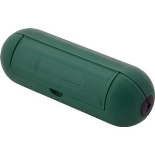 👉 Groen active Spatwaterdichte Verlengkabel Behuizing - IP44 Donkergroen 8711238161716