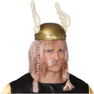 👉 Helm wit goud kunststof goudkleurig Fiestas Guirca Galliër Goud/wit 8434077166543