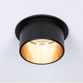 👉 Inbouwlamp zwart goud a+ mat Paulmann Gil LED zwart/goud 3 per set