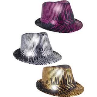 👉 Hoed active Leuke Al Capone hoeden met pailletten in verschillende kleuren 8712364634143